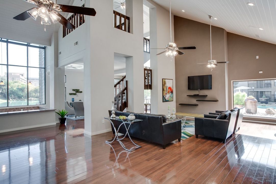 Two-Story Clubhouse Interior at Lakeside Apartments